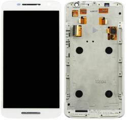 Motorola Moto X Play XT1562 - Ecran LCD + Sticlă Tactilă + Ramă (White) TFT, White
