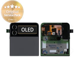 Samsung Galaxy Z Flip 4 F721B - Ecran LCD + Sticlă tactilă + Ramă (Extern) (Graphite) - GH97-27947A Genuine Service Pack, Graphite