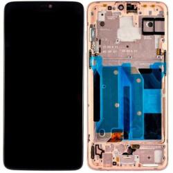 OnePlus 6 - Ecran LCD + Sticlă Tactilă + Ramă (Rose Gold) TFT, Rose Gold