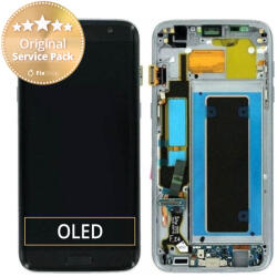Samsung Galaxy S7 Edge G935F - Ecran LCD + Sticlă Tactilă + Ramă (Black) - GH97-18533A, GH97-18594A, GH97-18767A Genuine Service Pack, Negru