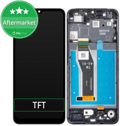 Motorola Moto E13 - Ecran LCD + Sticlă Tactilă + Ramă (Cosmic Black) TFT, Cosmic Black