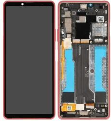 Sony Xperia 10 III - Ecran LCD + Sticla Tactilă + Ramă (Pink) - A5034095A Genuine Service Pack, Pink