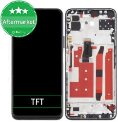 Huawei P40 Lite 5G - Ecran LCD + Sticlă Tactilă + Ramă (Midnight Black) TFT, Black