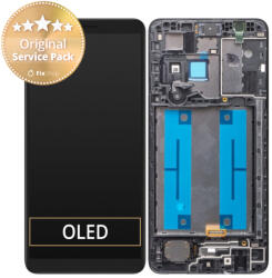 Samsung Galaxy A01 CORE A013F - Ecran LCD + Sticlă Tactilă + Ramă (Black) - GH82-23561A, GH82-23392A Genuine Service Pack, Black