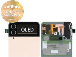 Samsung Galaxy Z Flip 4 F721B - Ecran LCD + Sticlă tactilă + Ramă (Extern) (Pink Gold) - GH97-27947C Genuine Service Pack, Pink Gold