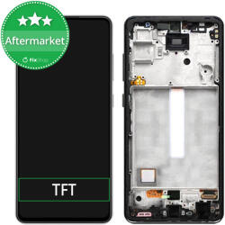 Samsung Galaxy A52 4G A525F - Ecran LCD + Sticlă Tactilă + Ramă (Awesome Black) TFT, Awesome Black