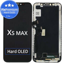 Apple iPhone XS Max - Ecran LCD + Sticlă Tactilă + Ramă Hard OLED FixPremium