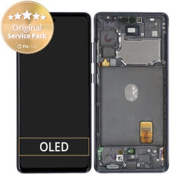 Samsung Galaxy S20 FE 5G G781B - Ecran LCD + Sticlă Tactilă + Ramă (Cloud Navy) - GH82-24214A, GH82-24215A, GH82-29056A Genuine Service Pack, Cloud Navy