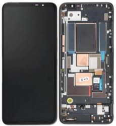 ASUS ROG Phone 5s ZS676KS, 5s Pro ZS676KS-1A - Ecran LCD + Sticlă Tactilă + Ramă (Phantom Black) OLED, Phantom Black