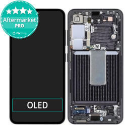 Samsung Galaxy S23 S911B - Ecran LCD + Sticlă Tactilă + Ramă (Phantom Black) OLED, Phantom Black