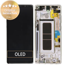 Samsung Galaxy Note 8 N950F - Ecran LCD + Sticlă Tactilă + Ramă (Maple Gold) - GH97-21065D, GH97-21066D Genuine Service Pack, Gold