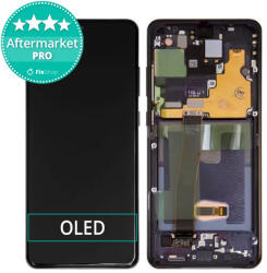 Samsung Galaxy S20 Ultra G988F - Ecran LCD + Sticlă Tactilă + Ramă (Cosmic Black) OLED, Cosmic Black