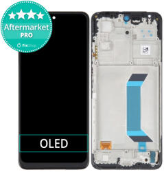 Xiaomi Redmi Note 12 - Ecran LCD + Sticlă Tactilă + Ramă (Black) OLED