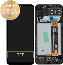 Samsung Galaxy M13 M135F - Ecran LCD + Sticlă Tactilă + Ramă - GH82-29132A, GH82-29133A Genuine Service Pack