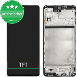 Samsung Galaxy M51 M515F - Ecran LCD + Sticlă Tactilă + Ramă (Celestial Black) TFT, Celestial Black