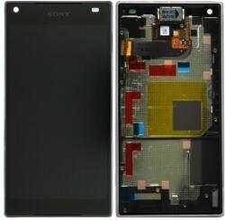 Sony Xperia Z5 Compact E5803 - Ecran LCD + Sticlă Tactilă + Ramă (Graphite Black) - 1297-3728 Genuine Service Pack, Black