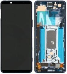 Sony Xperia 5 II - Ecran LCD + Sticlă Tactilă + Ramă (Blue) - A5024934A Genuine Service Pack, Blue