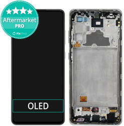 Samsung Galaxy A72 A725F, A726B - Ecran LCD + Sticlă Tactilă + Ramă (Black) OLED, Black