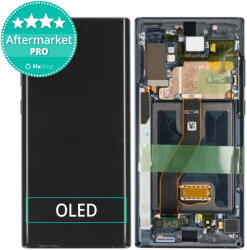 Samsung Galaxy Note 10 Plus N975F - Ecran LCD + Sticlă Tactilă + Ramă (Black) OLED, Black