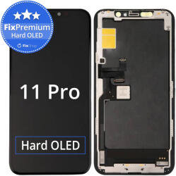 Apple iPhone 11 Pro - Ecran LCD + Sticlă Tactilă + Ramă Hard OLED FixPremium