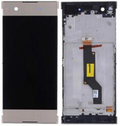 Sony Xperia XA1 G3121 - Ecran LCD + Sticlă Tactilă + Ramă (Gold) TFT, Black
