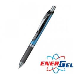 Pentel Автоматичен ролер Pentel Energel BLN75, черен цвят на писане, дебелина на линията 0.5 mm, гел, син, цената е за 1бр. (продава се в опаковка от 12бр. ) (OK26817)