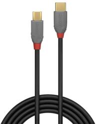 Lindy Кабел Lindy Anthra Line, от USB Type-C 2.0 (м) към USB Micro B 2.0 (м), 0.5 м, черен (LNY-36890)