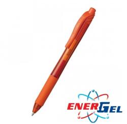 Pentel Автоматичен ролер Pentel Energel BL107, оранжев цвят на писане, дебелина на линията 0.7 mm, гел, оранжев, цената е за 1бр. (продава се в опаковка от 12бр. ) (OK26789)