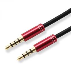 SBOX Kабел SBOX 3535-1.5R, Jack(м) 3.5mm към Jack(м) 3.5mm, 1.5м, червен (3535-1.5R)