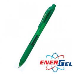Pentel Автоматичен ролер Pentel Energel BL107, зелен цвят на писане, дебелина на линията 0.7 mm, гел, зелен, цената е за 1бр. (продава се в опаковка от 12бр. ) (OK26788)