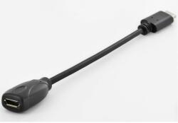 ednet Кабел Ednet EDN-84325, от USB Type C(м) към USB Micro B(ж), 0.15m, черен (EDN-84325)