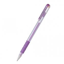 Pentel Ролер Pentel Hybrid METAL K118M, дебелина на писане 0.8mm, цвят на писане лилав