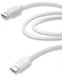 Cellularline Кабел Cellularline 4593, от USB Type А(м) към USB Type C(м), 1.2m, бял