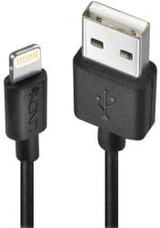 Lindy Кабел Lindy 31320, от USB A(м) към Lightning(м), 1m, черен (31320)