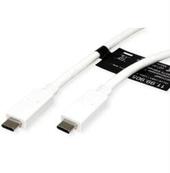 Roline Кабел Roline Value 11.99. 9053, от USB C(м) към USB C(м), 1m, бял (11.99.9053)