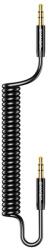 USAMS Кабел Usams Spring Audio Cable SJ256YP01, от 3.5mm Jack(м) към 3.5mm Jack(м), 1.2 м. , черен (SJ256YP01)