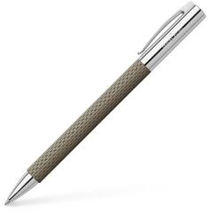Faber-Castell Химикалка Faber-Castell Ambition Black sand, 0.8 mm дебелина на писане, черен цвят на писане, сива