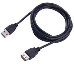 SBOX Кабел SBOX USB-1022, USB Type A(м) към USB Type A(ж), 2m, черен