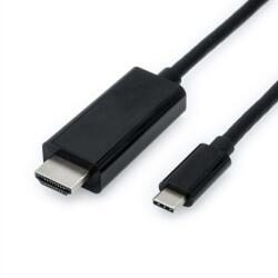Roline Кабел Roline S3731, от USB Type-C(м) към HDMI(м), 2m, черен