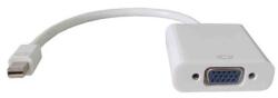 DeTech Преходник DeTech, Mini DisplayPort(м) към VGA(ж), бял (df18155)