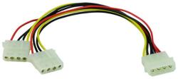 VCOM Захранващ кабел VCom, 4pin Molex(м) към 2x 4pin Molex(ж), 0.15m (CE302-0.15)
