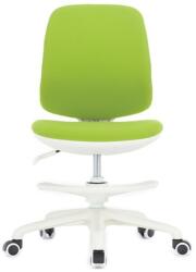 RFG Детски стол RFG Candy Foot White, до 120кг, дамаска, пластмасова база, регулиране на височината, ергономичен, зелен (PP601G-A-WH/ZT-67)