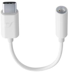 Cellularline Адаптер Cellular Line 5953, от USB-C(м) към 3.5mm жак, бял (5953)
