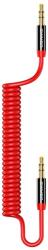 USAMS Кабел Usams Spring Audio Cable SJ256YP02, от 3.5mm Jack(м) към 3.5mm Jack(м), 1.2 м. , червен (SJ256YP02)