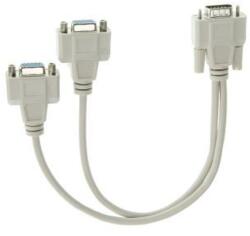 VCOM Сплитер VCom CG021, VGA(м) към 2x VGA(ж), бял (CG021)