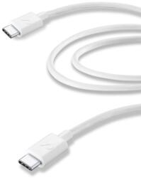 Cellularline Кабел Cellularline 6660, от USB Type C(м) към USB Type C(м), 2m, бял