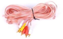 Royal Кабел Royal CABLE-3RCA / 500 HQ, от 3x RCA(м) към 3x RCA(м), 5m, розов, силиконова изолация