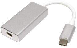 Roline Адаптер Roline 12.03. 3225, от USB Type-C(м) към DisplayPort(ж), бял (12.03.3225)