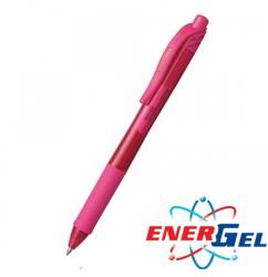 Pentel Автоматичен ролер Pentel Energel BL107, розов цвят на писане, дебелина на линията 0.7 mm, гел, розов, цената е за 1бр. (продава се в опаковка от 12бр. ) (OK26790)
