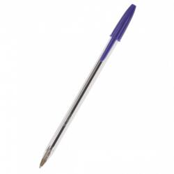 BIC Химикалка BIC CRYSTAL MEDIUM, син цвят на писане, 1.0 mm, прозрачна, продава се в опаковка от 50 бр (OK23)